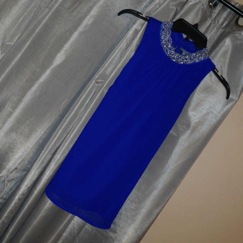 ROYAL BLUE WITH DIAMONDS TOP